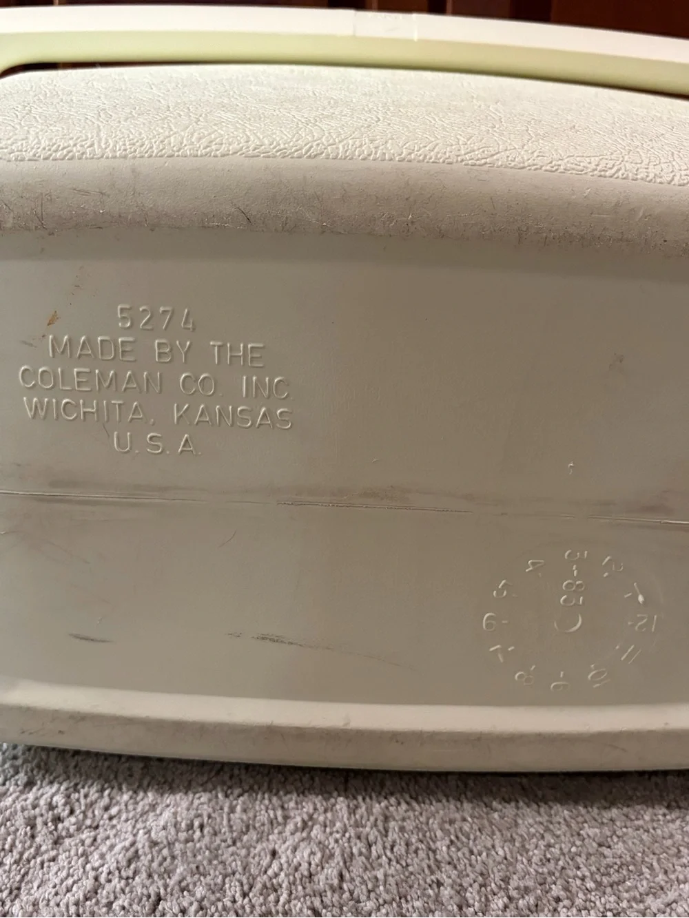 Coleman Oscar Two-Tone Green and Cream Cooler